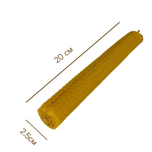 Свеча Гара из вощины d2.5 см классика
